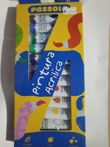 PASSO PINTURA ACRILICA TUBO 12COL