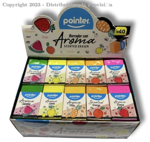 CAJA*40 Borrador Esco Pointer Frutas (Olor)(F-36)