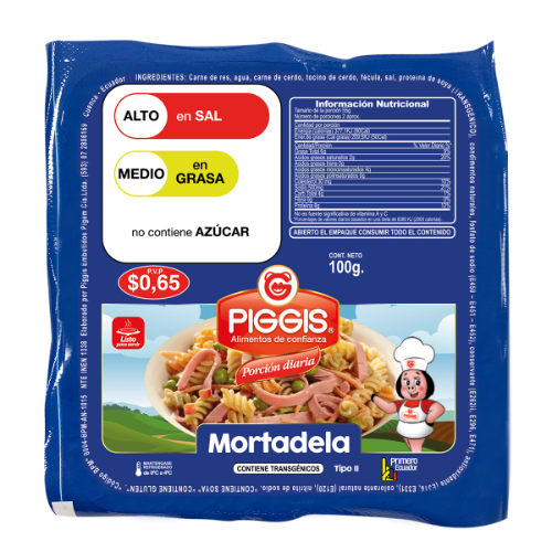 Piggis Mortadela en rodajas