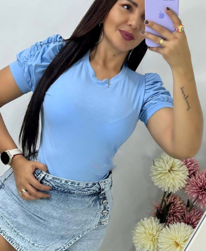 BLUSA CUELLO REDONDO