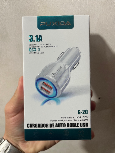 Cargador auto puxida g23