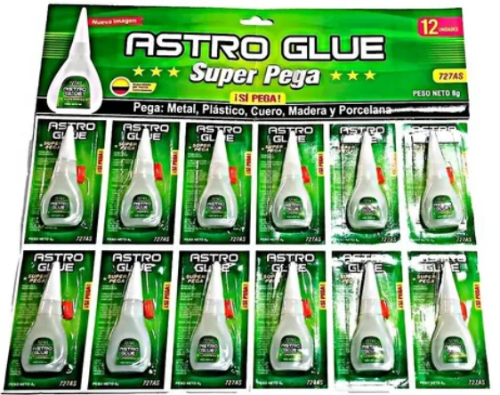 SUPER PEGA ASTRO EN CARTON X 12