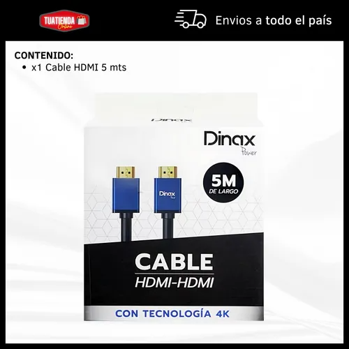 CABLE HDMI-HDMI 5M 4K - DINAX