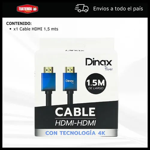 CABLE HDMI-HDMI 1.5M 4K - DINAX