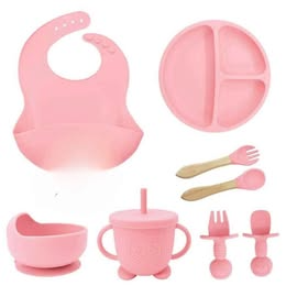 SET ALIMENTACIÓN ROSADO 8 PZ