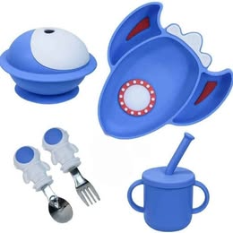 SET ALIMENTACIÓN ASTRONAUTA AZUL