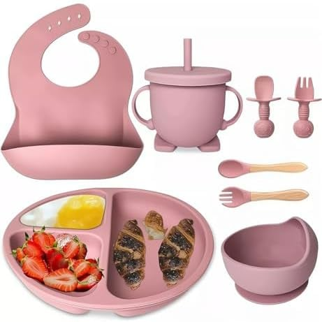 SET ALIMENTACIÓN MORADO 8 PZ