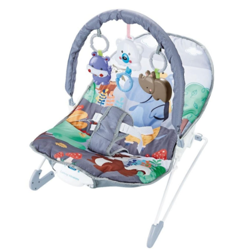 SILLA VIBRADORA GRIS