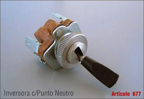 DV-1172 LLAVE PALANCA INVERSORA CON PUNTO NEUTRO