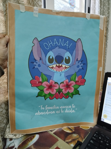 028 vinilo grande stitch 40X50