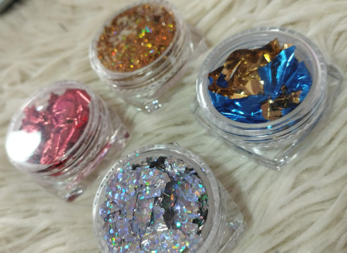 LAMINA DE DECORACIÓN BRILLANTE PARA UÑAS