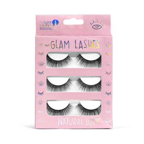 PESTAÑAS GLAM LASHESX 3 TRENDY