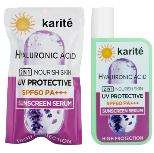 PROTECTOR SOLAR SPF60 DE ACIDO HIALURONICO TONO PIEL - KARITE