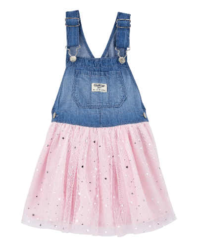 Carters - Vestido - Baby Sparkly Tulle & Denim Jumper Dress - 24M