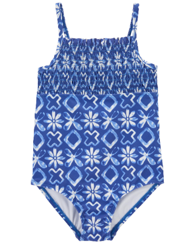 Carters - Traje de bano - Azul flora - 3T