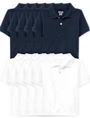 Children's Place - Polo - Blanco y Navy