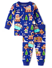 Children's Place - Navidad - Pijama - Gingerbread Construction