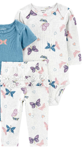 Carters - conjunto - mariposas 18M