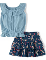 Children's Place - Conjunto - Floral - 2T