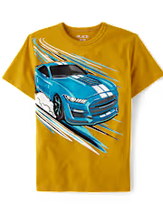 Children's Place - T Shirt - Racecar azul