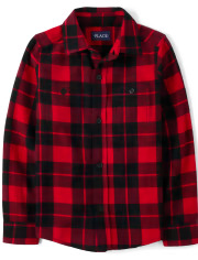 Children's Place - polo - checkers rojo