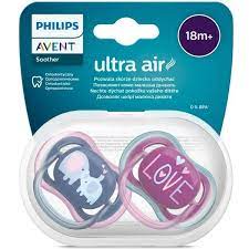 Chupete para niña deco 18 PHILIPS AVENT ULTRA AIR, pack 2