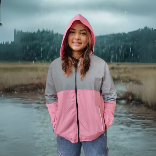 CHAQUETA REFLECTIVA-ROSA L