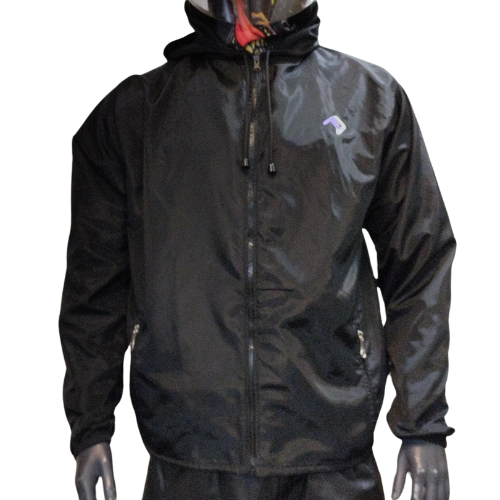 CHAQUETA COLOR MALLA NEGRO M