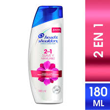 SHAMPOO HEAD Y SHOULDERS 2 EN 1  SUAVE Y MANEJABLE X 180 ML