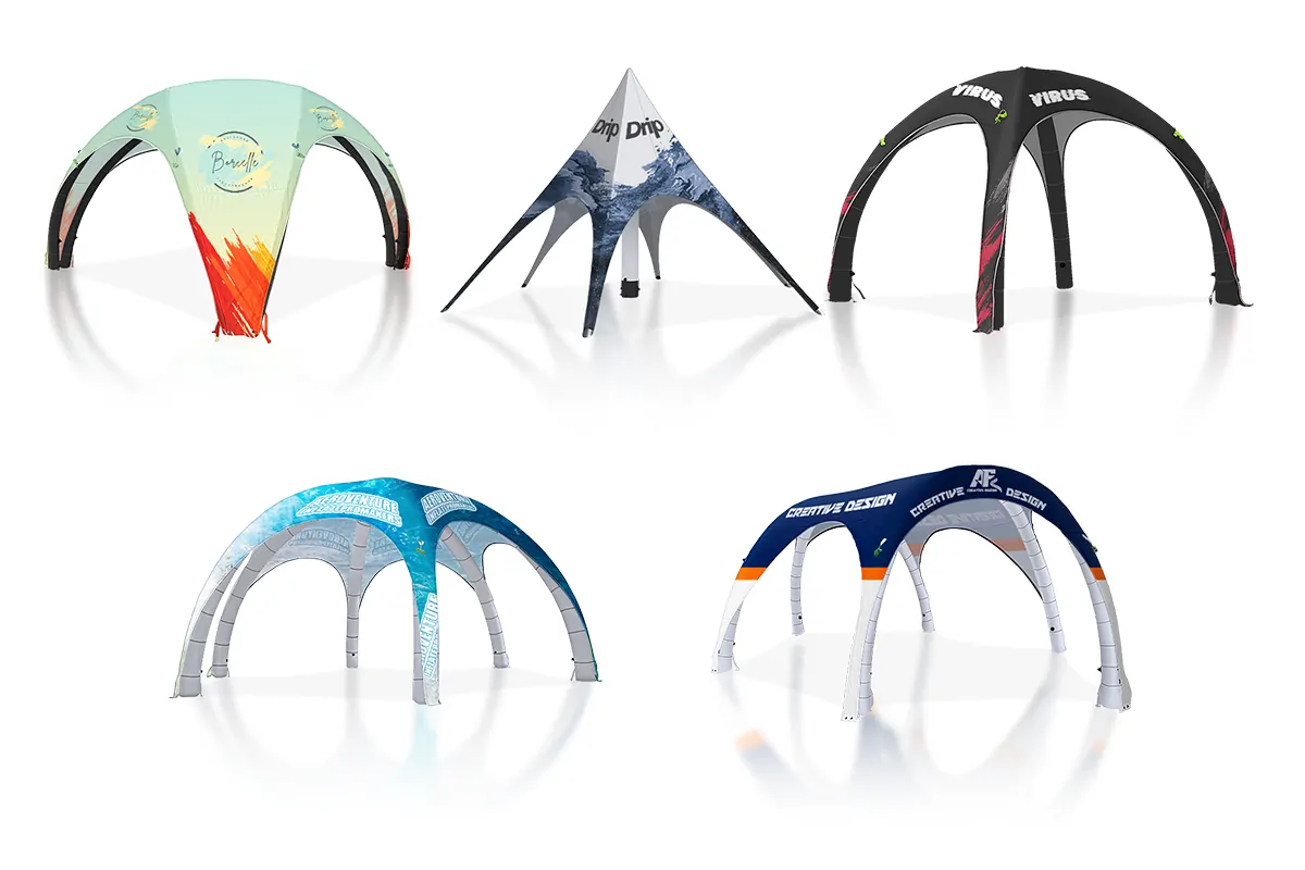 Eye-catching custom inflatable tents