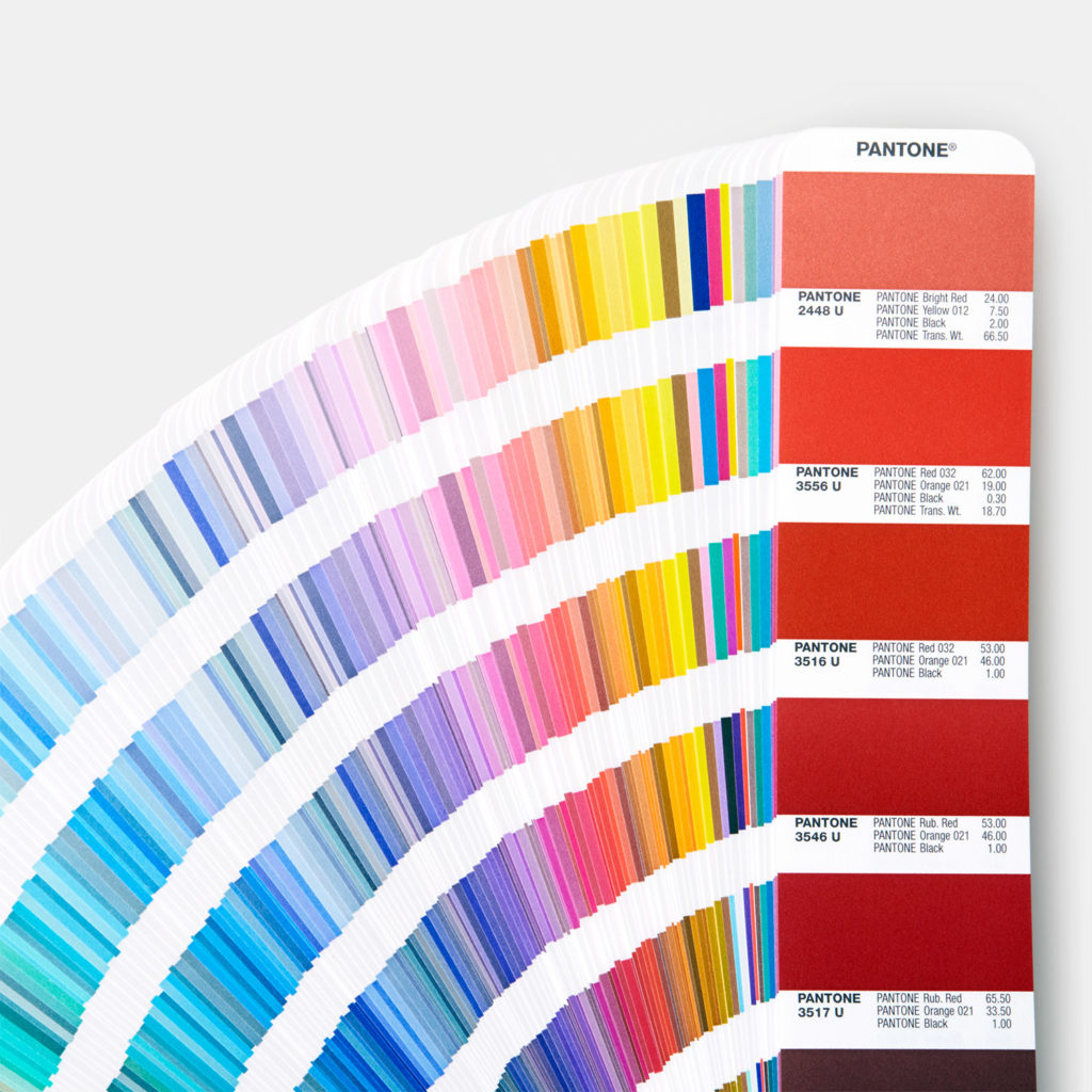 Pantone color card