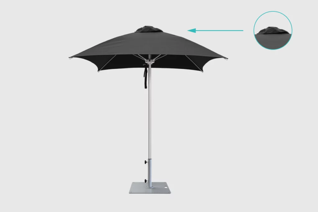 Santorini Heavy duty vented outdoor umbrella