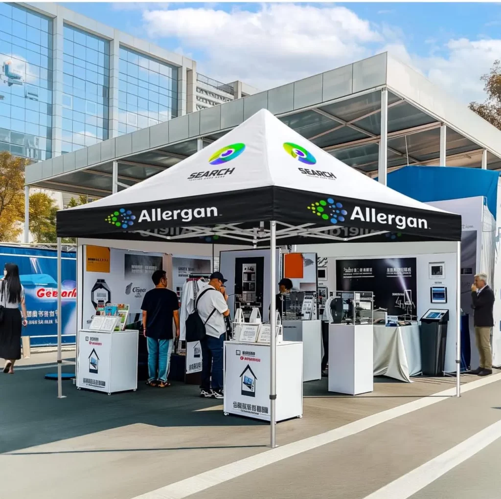 Display your brand and products with a personalized canopy tent