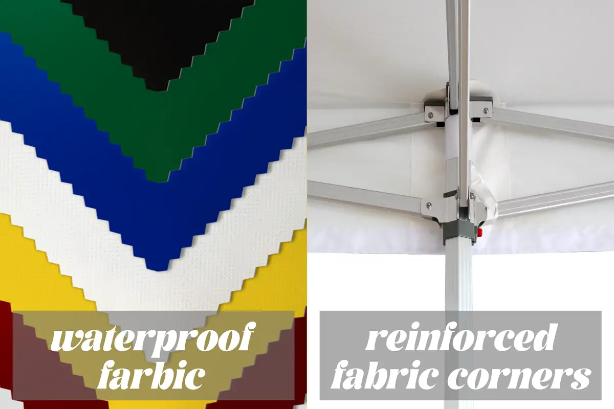 Westshade's canopy tent features waterproof material and reinforced fabric corners
