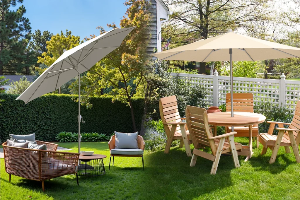Table Umbrella vs Patio Umbrella with Base
