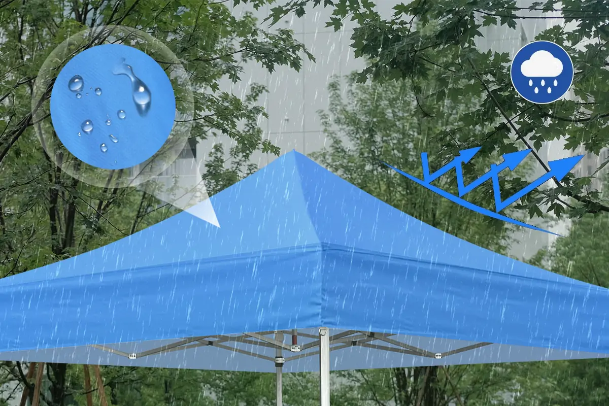 Waterproof your canopy tent for use in rainy conditions