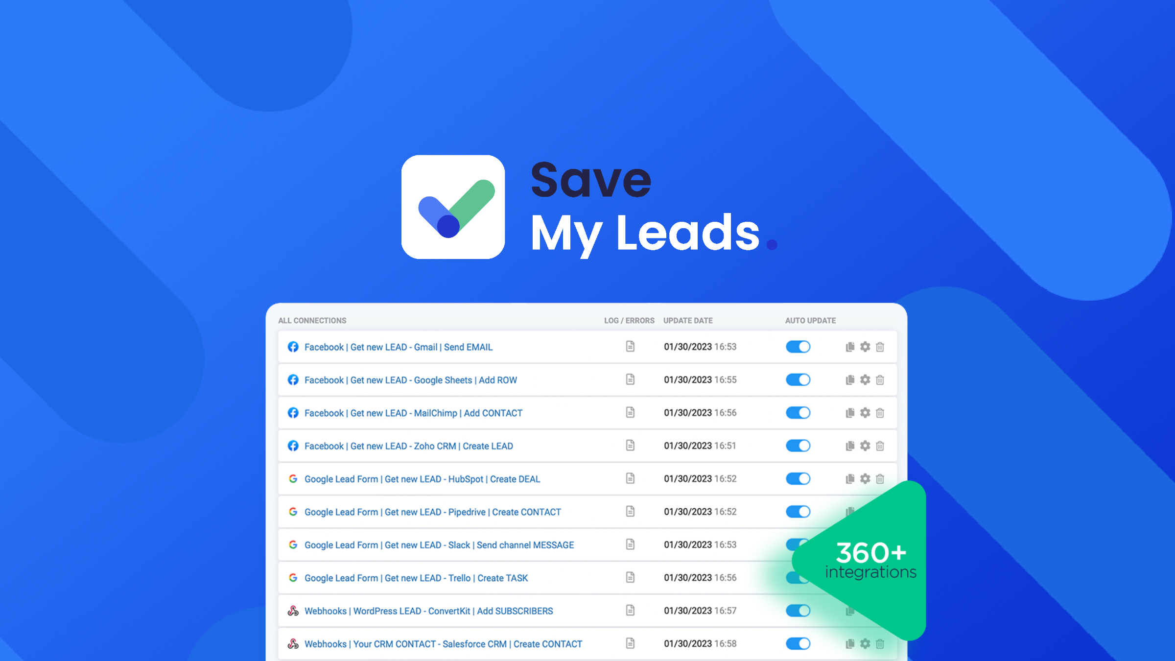 SaveMyLeads – no-code lead data automation across 150+ platforms