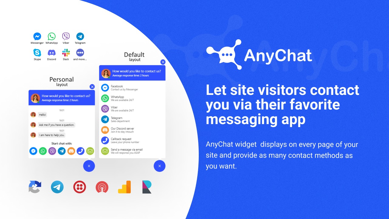 Let you site visitors contact you with ease.