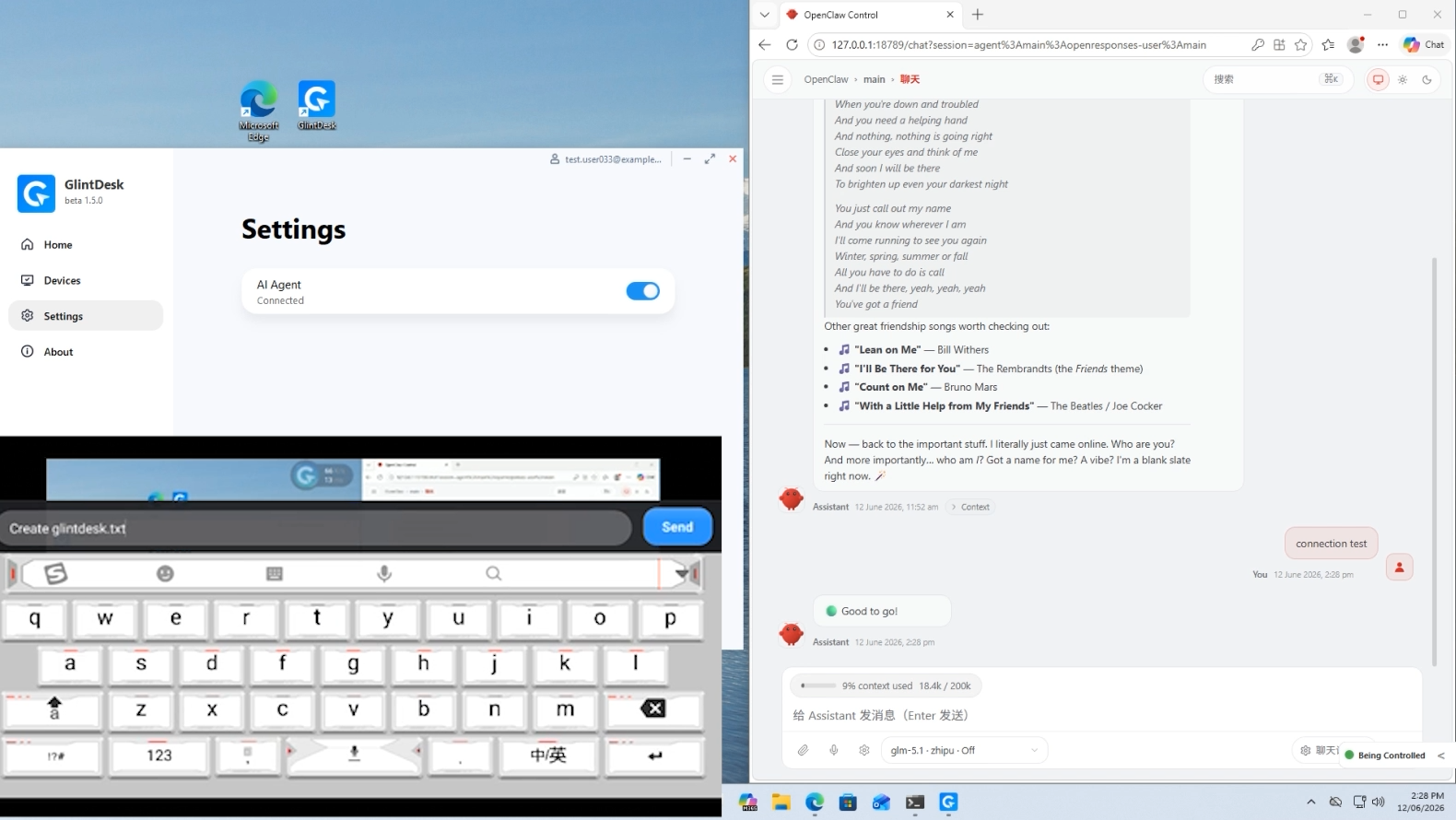 Combing windows and android.
