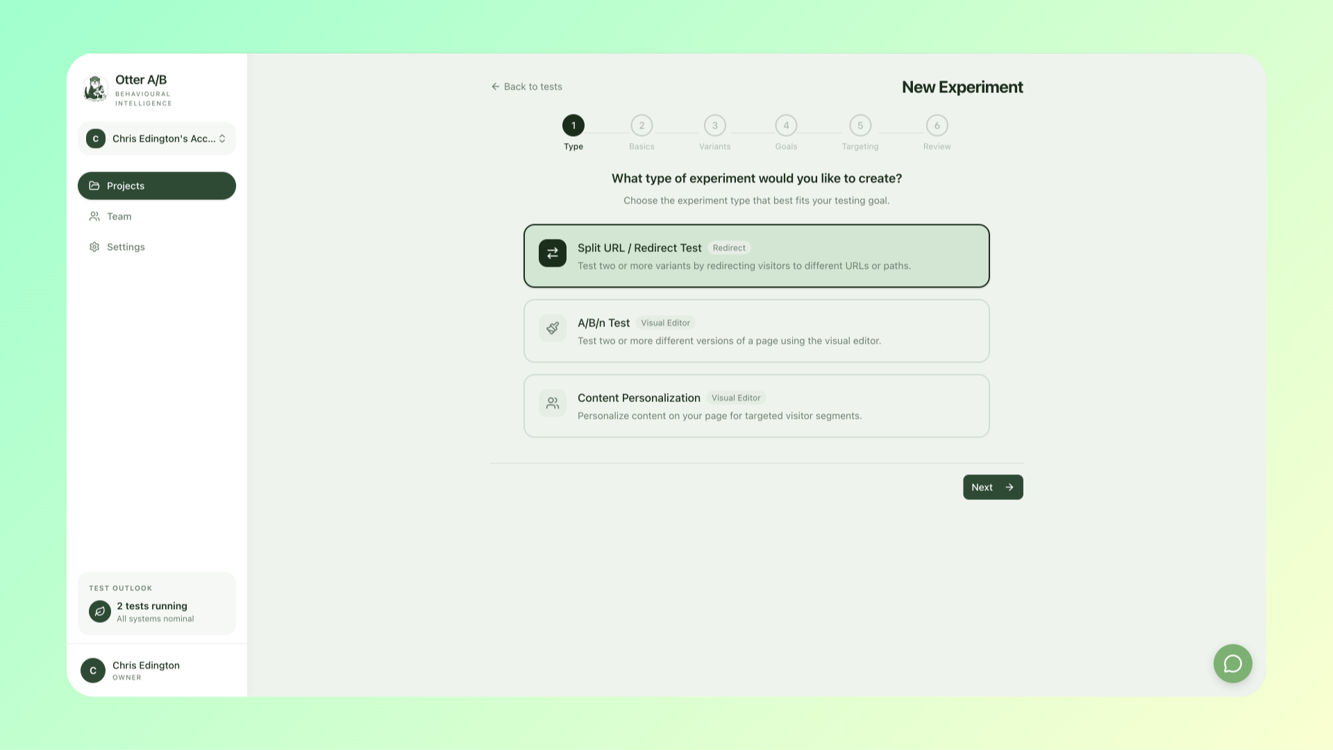Create Various Test Types