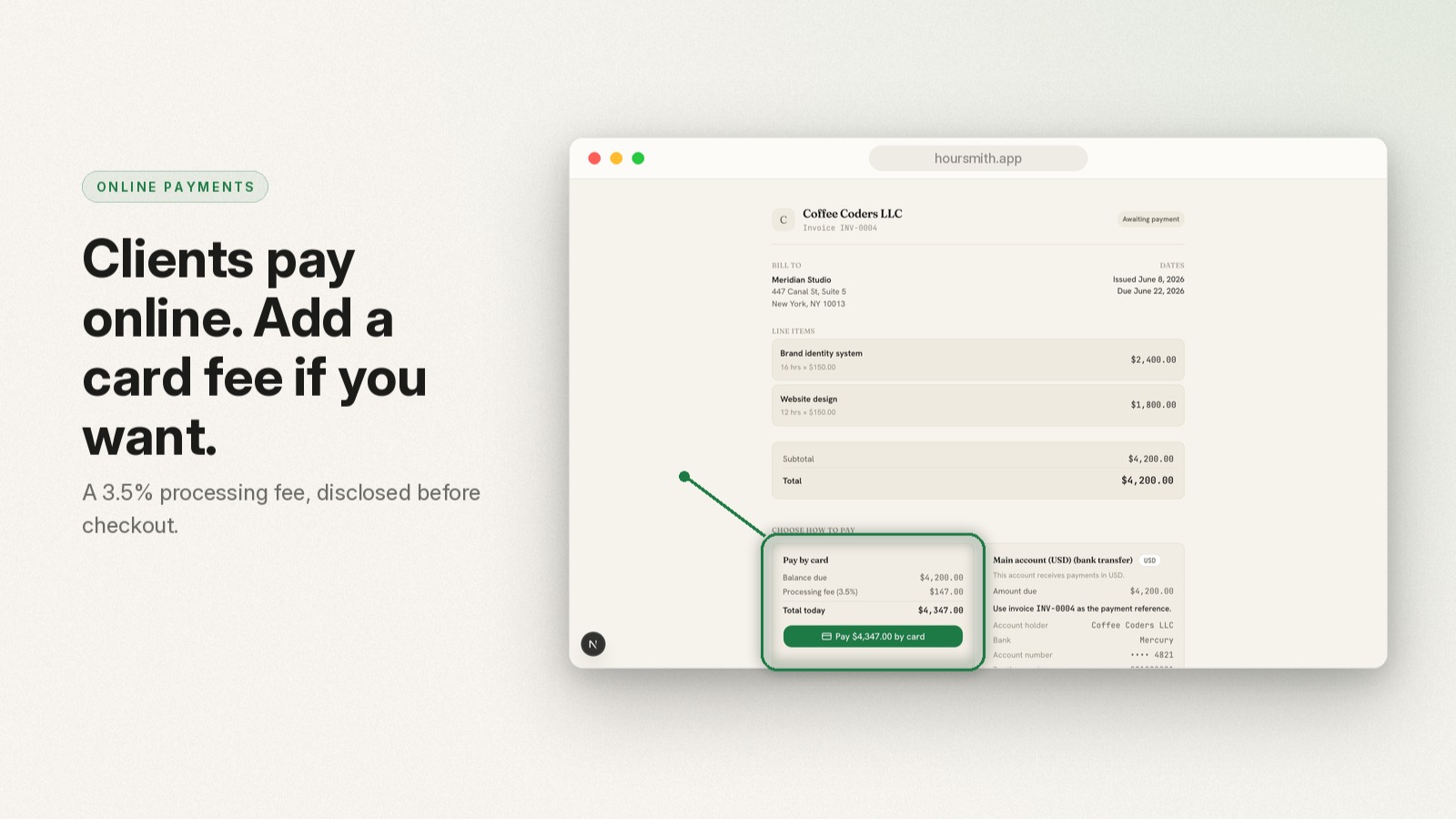 Invoices and a client portal on your own brand thumbnail