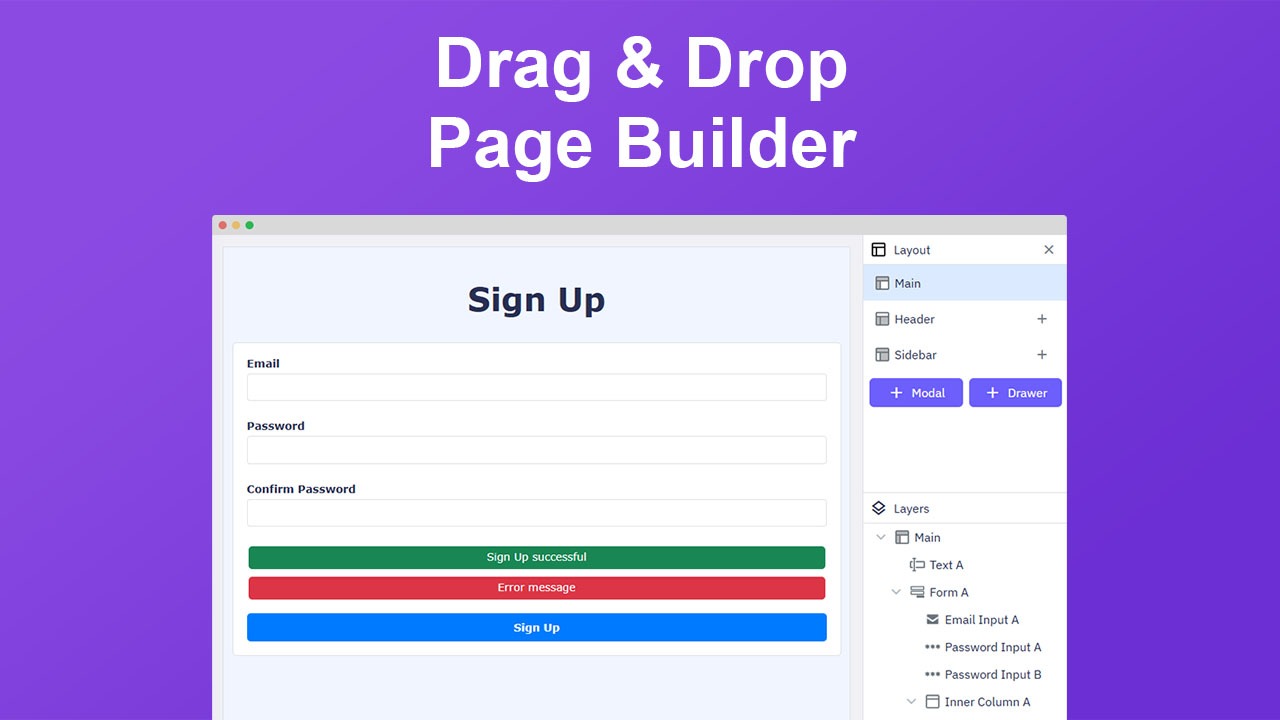 Drag & Drop Page Builder