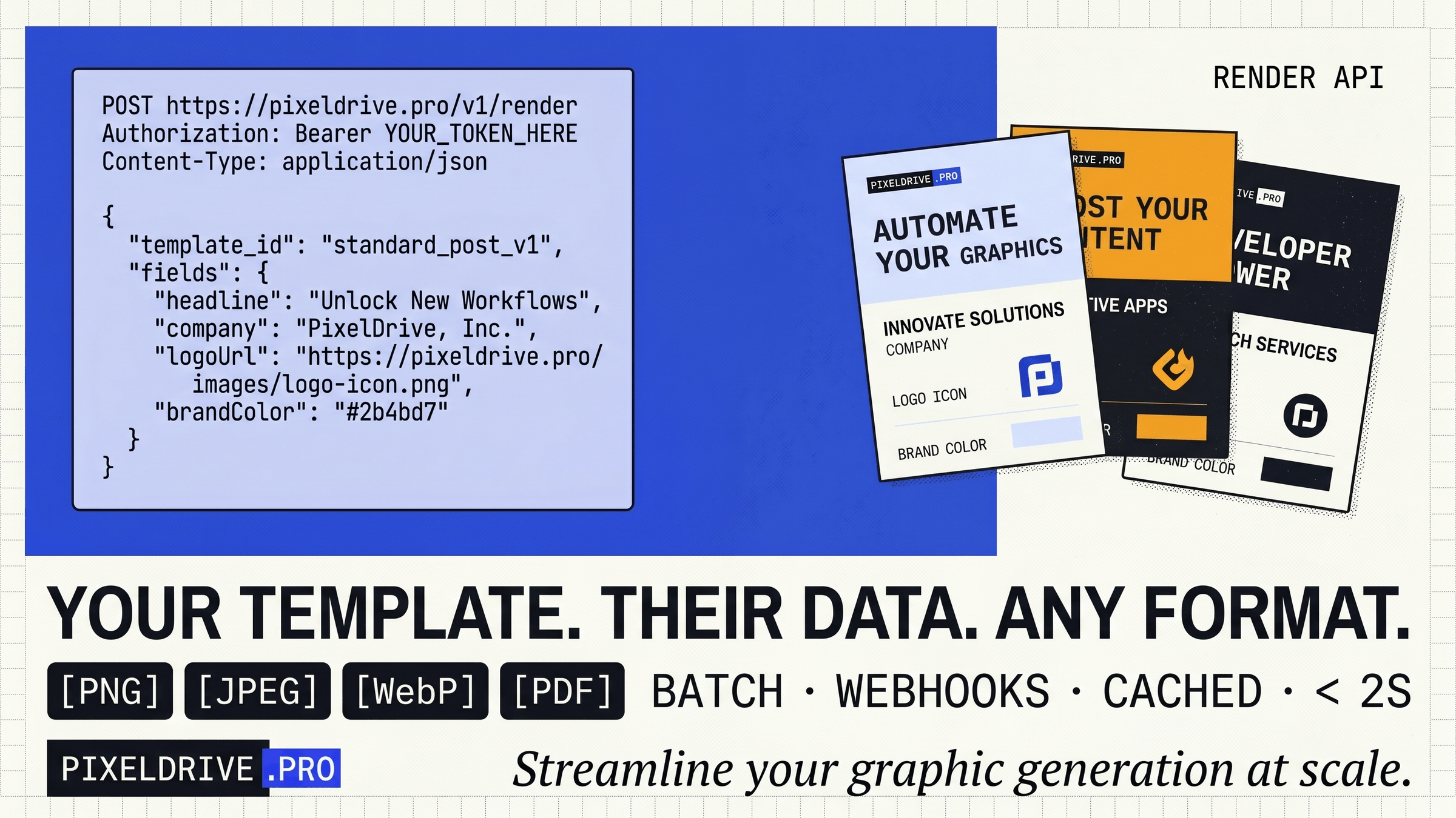PixelDrive - API and MCP First Bulk Image Generation