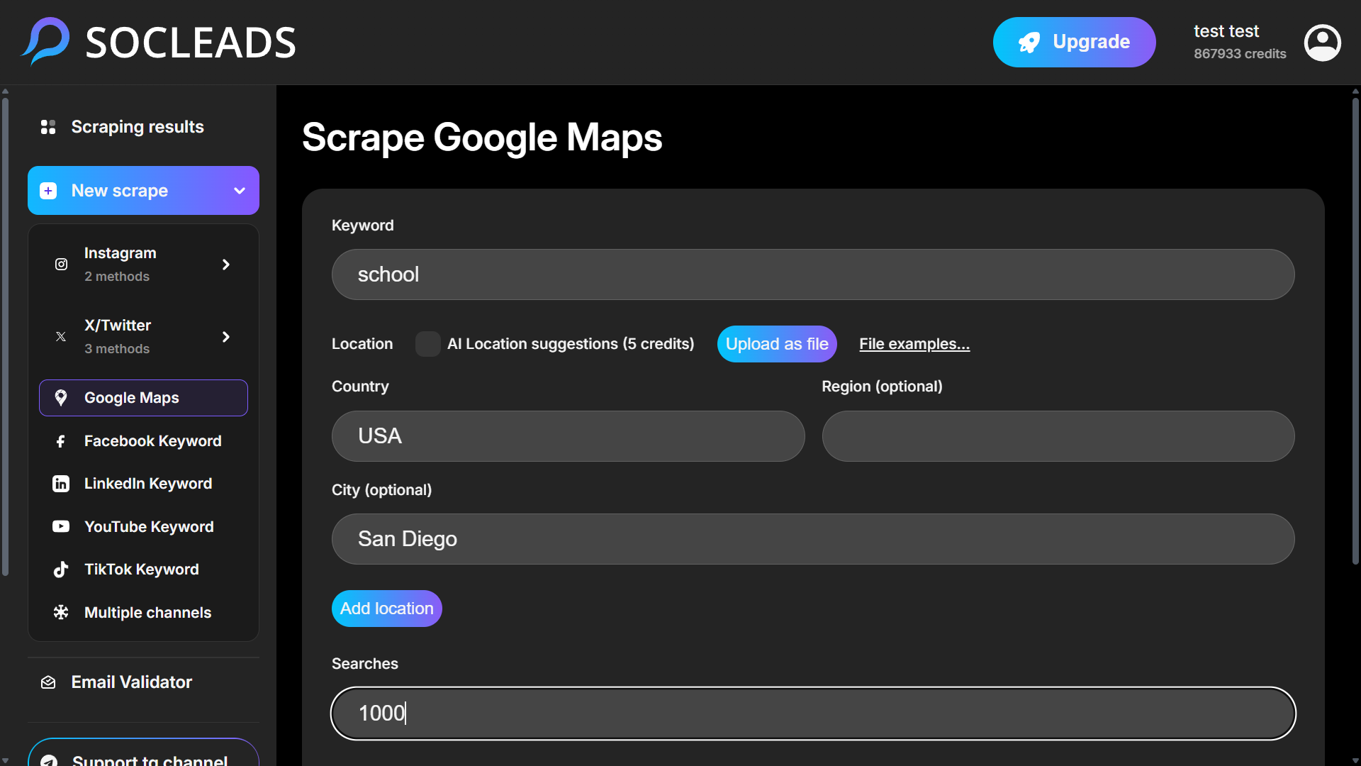 Google Maps scraping thumbnail