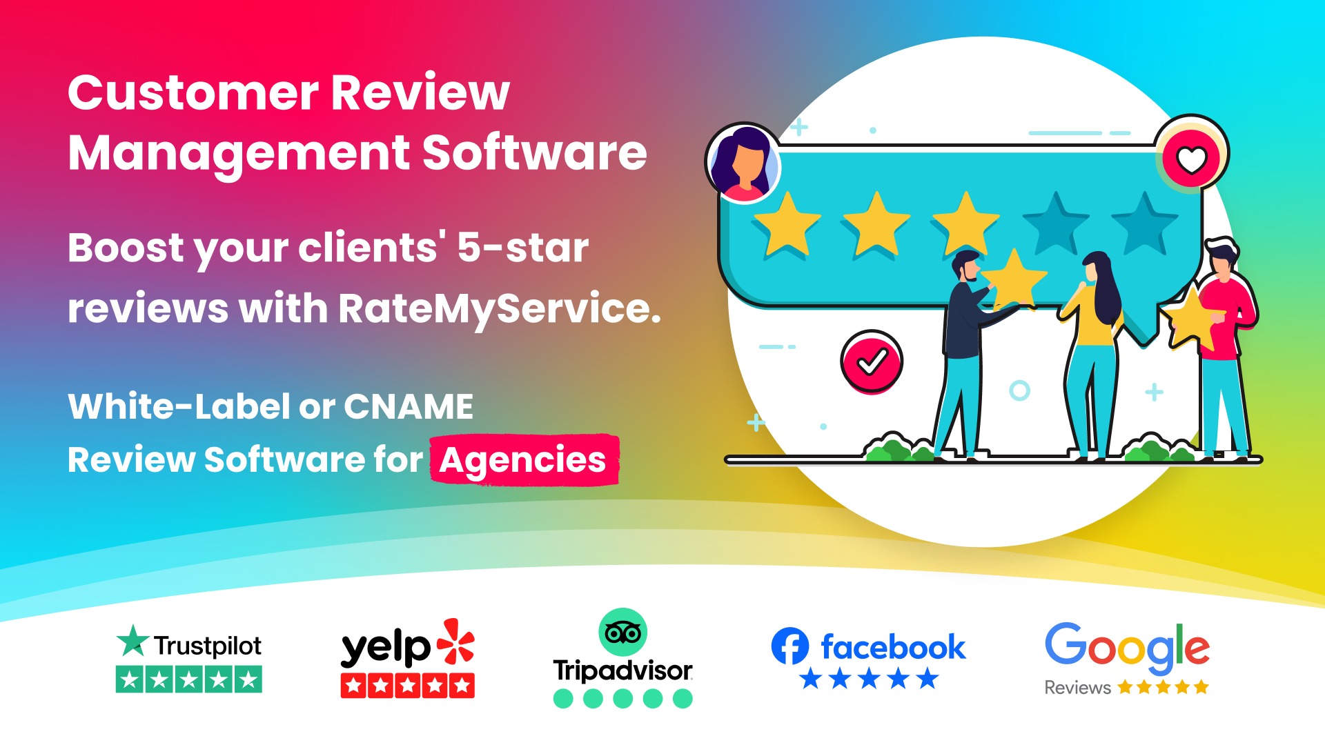 Resell review management software under your own brand