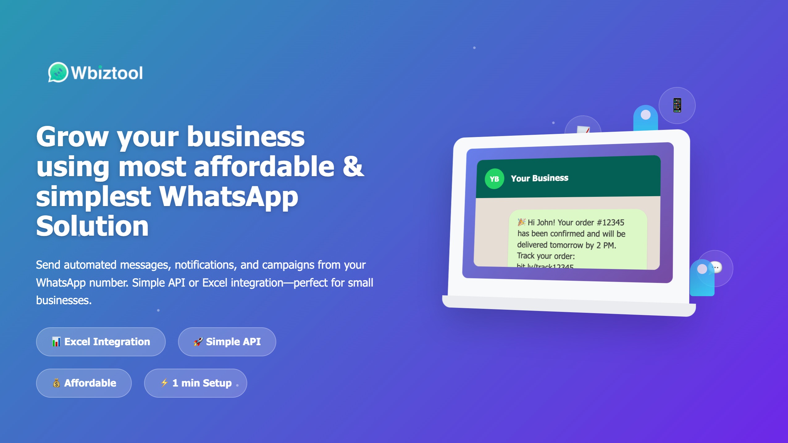 Send WhatsApp messages at scale