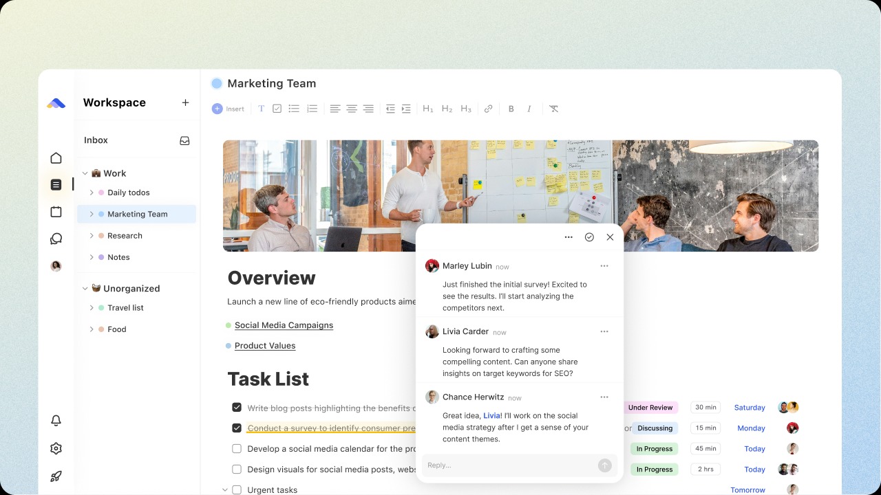 Visual planning, minus the mess