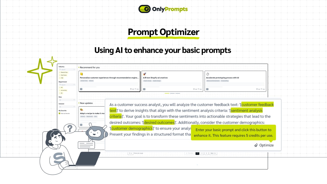 Refine prompts instantly