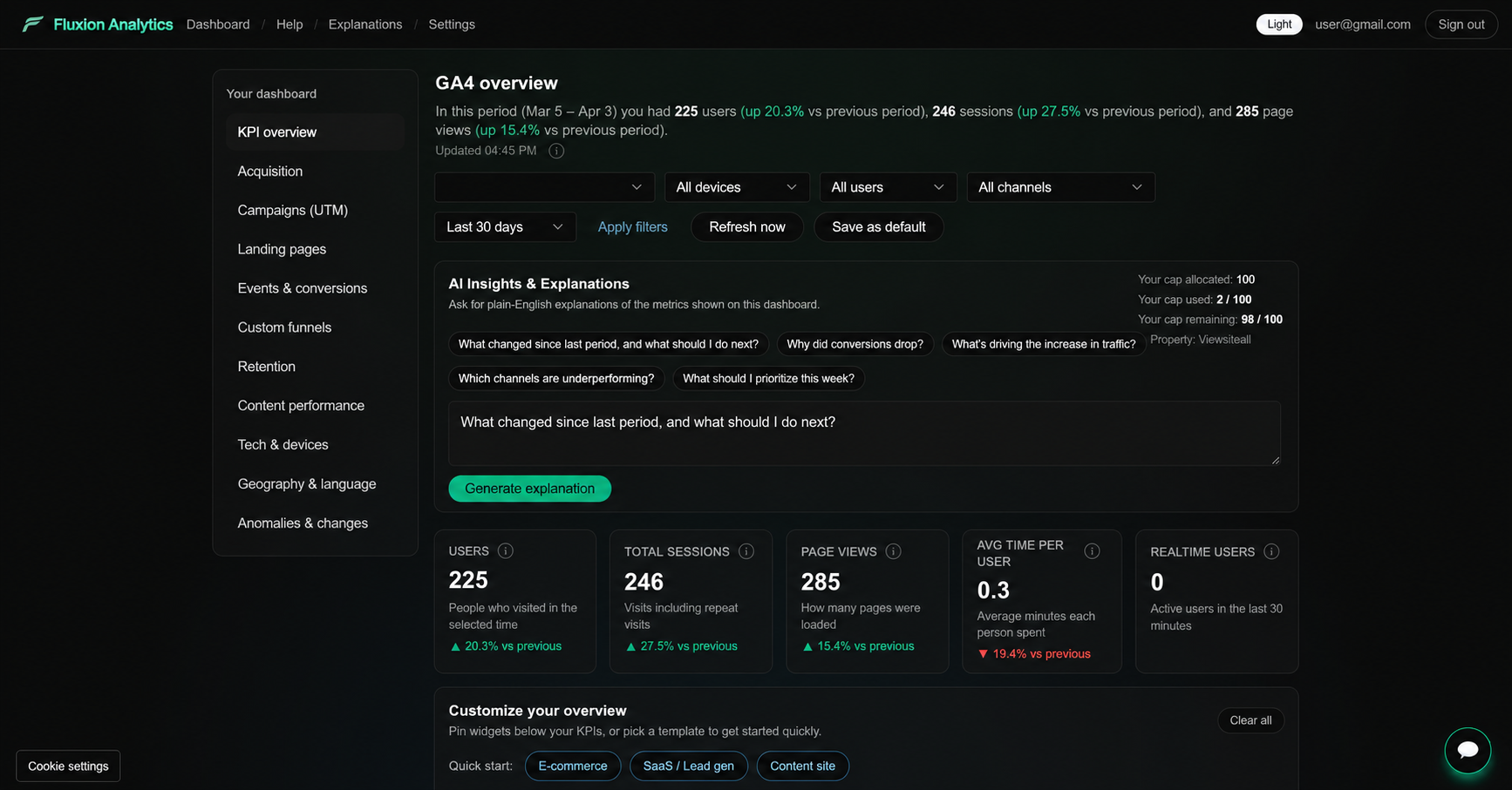 KPI Overview Screenshot part 2