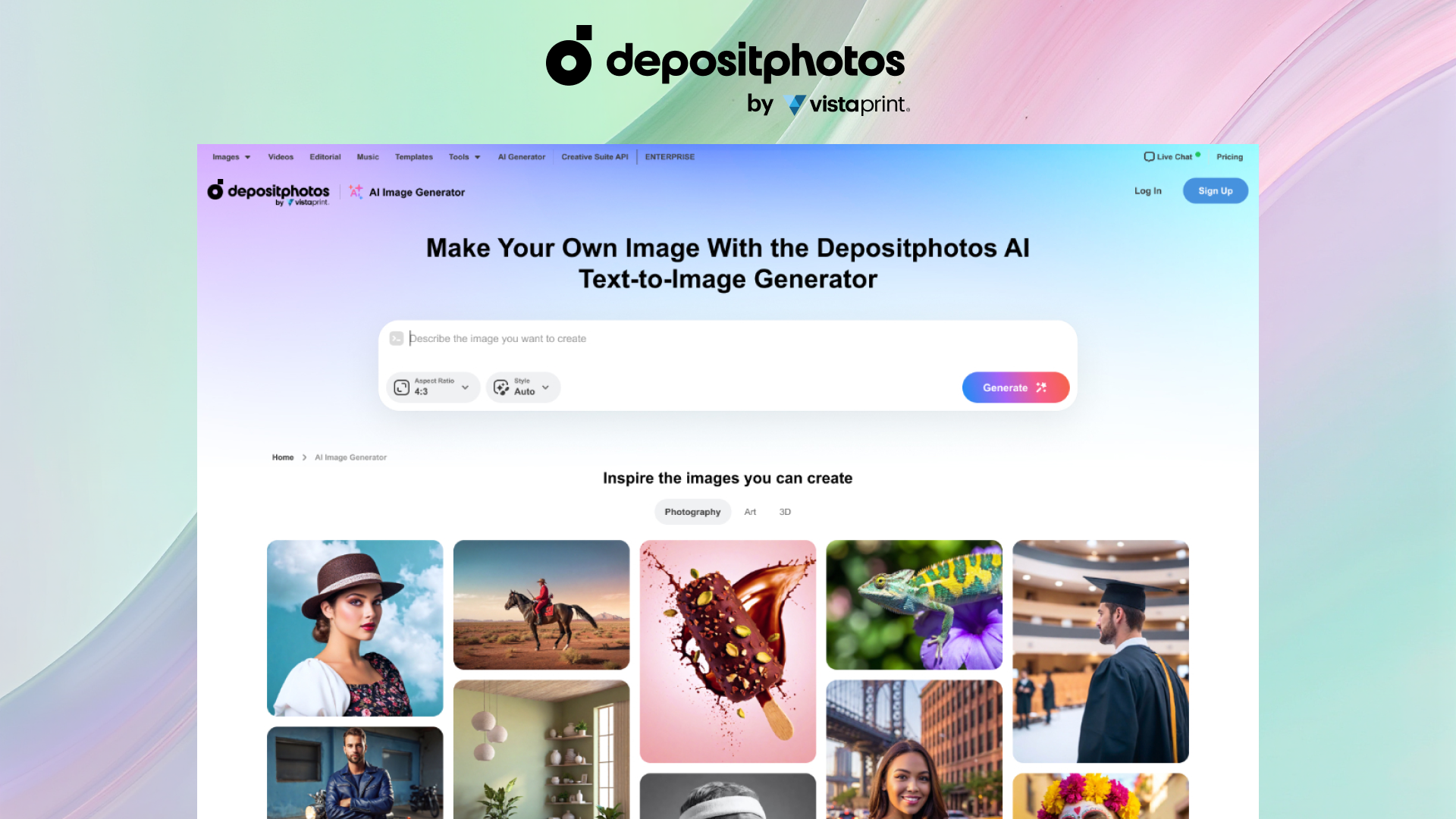 Depositphotos AI Image Generator New Tool